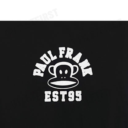PAUL FRANK รุ่น WOMEN'S FASHION TEE TEXT ZOOM CROP CODE: PFGLTSSM8070 เสื้อครอป เสื้อยืดผู้หญิง เสื้อแขนสั้น