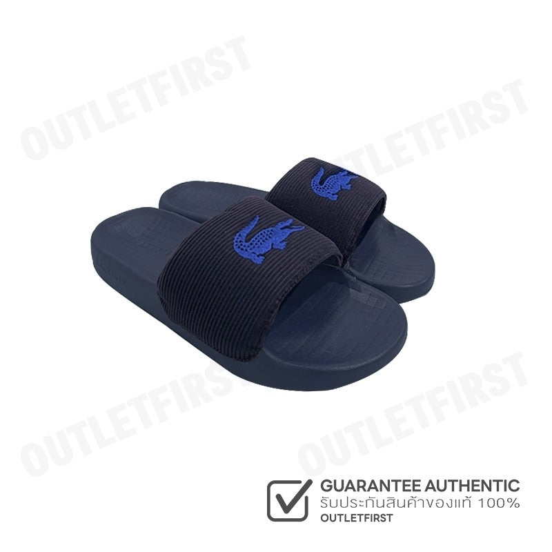 LACOSTE รุ่น MEN'S SERVE SLIDE 1.0 SLIDES CODE: 7-48CMA000795K รองเท้าแตะ รองเท้าผู้ชาย สลิปออน