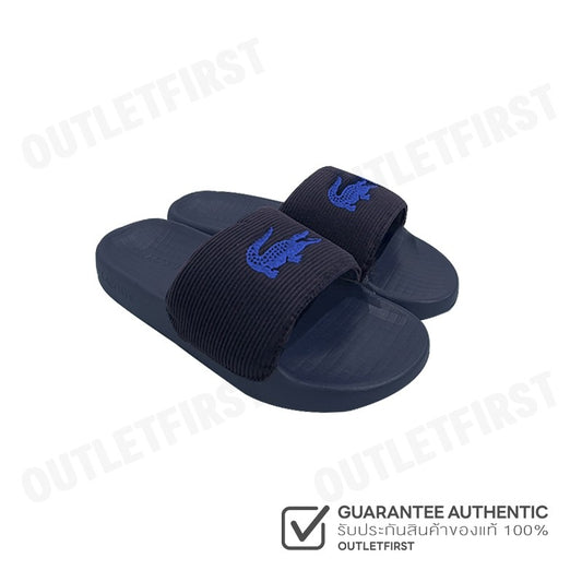 LACOSTE รุ่น MEN'S SERVE SLIDE 1.0 SLIDES CODE: 7-48CMA000795K รองเท้าแตะ รองเท้าผู้ชาย สลิปออน