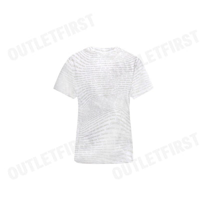 CALVIN KLEIN JEANS รุ่น WOMEN'S T-SHIRTS CODE: J223169 0K9 เสื้อยืดคอกลม เสื้อผู้หญิง แขนสั้น