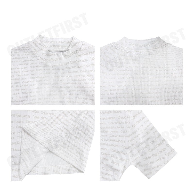 CALVIN KLEIN JEANS รุ่น WOMEN'S T-SHIRTS CODE: J223169 0K9 เสื้อยืดคอกลม เสื้อผู้หญิง แขนสั้น