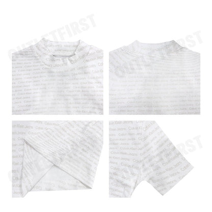 CALVIN KLEIN JEANS รุ่น WOMEN'S T-SHIRTS CODE: J223169 0K9 เสื้อยืดคอกลม เสื้อผู้หญิง แขนสั้น
