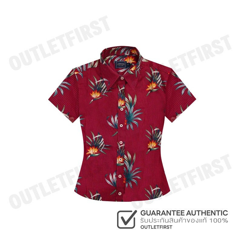 ARROW รุ่น WOMEN'S TROPICAL FABRIC SHIRT CODE: WACC549S4CSRE เสื้อเชิ้ต เสื้อแขนสั้น เสื้อผู้หญิง