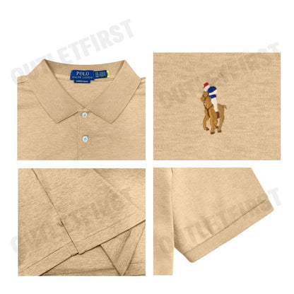 POLO RALPH LAUREN รุ่น CUSTOM SLIM FIT SOFT COTTON POLO SHIRT CODE: 710704319086 เสื้อโปโล เสื้อผู้ชาย เสื้อแขนสั้น