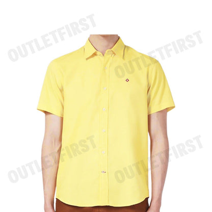 JOHN HENRY รุ่น MEN'S SHORT SLEEVES SLIM FIT SHIRT (YELLOW) CODE: JH F224MSSSM52 เสื้อเชิ้ตแขนสั้น เสื้อเชิ้ตผู้ชาย