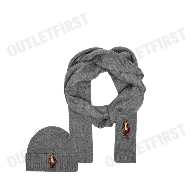 POLO RALPH LAUREN รุ่น HAT & SCARF GIFT SET CODE: 449959535001 เซ็ทหมวกผ้าพันคอ หมวกไหมพรม ผ้าพันคอ