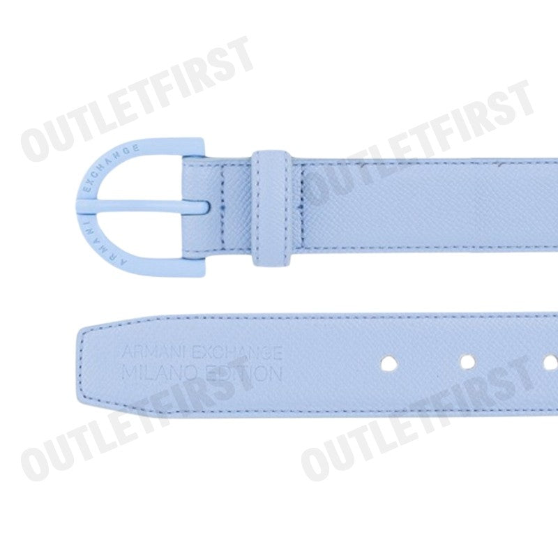 ARMANI EXCHANGE รุ่น WOMAN'S TONGUE BELT CODE: 941180 4R750 24532 เข็มขัด เข็มขัดผู้หญิง เข็มขัดสีฟ้า