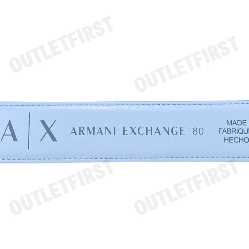ARMANI EXCHANGE รุ่น WOMAN'S TONGUE BELT CODE: 941180 4R750 24532 เข็มขัด เข็มขัดผู้หญิง เข็มขัดสีฟ้า