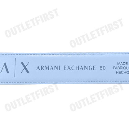 ARMANI EXCHANGE รุ่น WOMAN'S TONGUE BELT CODE: 941180 4R750 24532 เข็มขัด เข็มขัดผู้หญิง เข็มขัดสีฟ้า