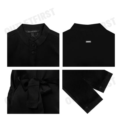 ARMANI EXCHANGE รุ่น WOMEN'S DRESS CODE: 6RYA31 YN1LZ 1200 ชุดเดรส ชุดเดรสสีดำ ชุดเดรสแขนยาว