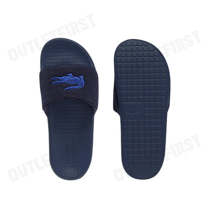 LACOSTE รุ่น MEN'S SERVE SLIDE 1.0 SLIDES CODE: 7-48CMA000795K รองเท้าแตะ รองเท้าผู้ชาย สลิปออน