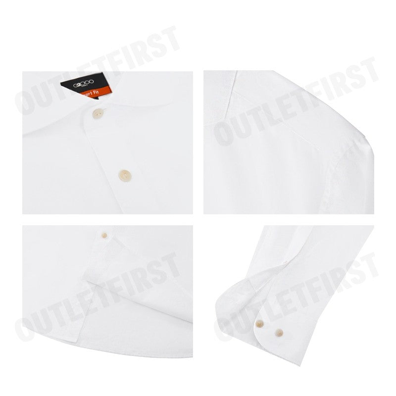 G2000 รุ่น LINEN BLEND CASUAL SHIRT IN SMART FIT WINDSOR COLLAR CODE: 41129912 00 เสื้อเชิ้ต เสื้อแขนยาว เสื้อทำงาน