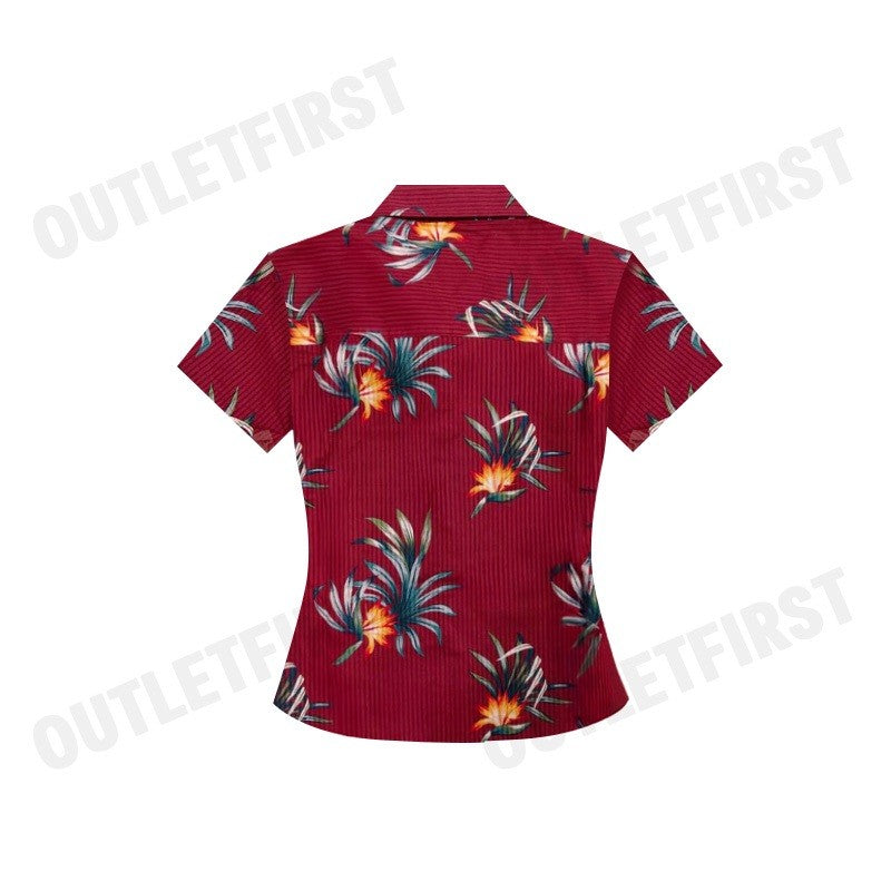 ARROW รุ่น WOMEN'S TROPICAL FABRIC SHIRT CODE: WACC549S4CSRE เสื้อเชิ้ต เสื้อแขนสั้น เสื้อผู้หญิง