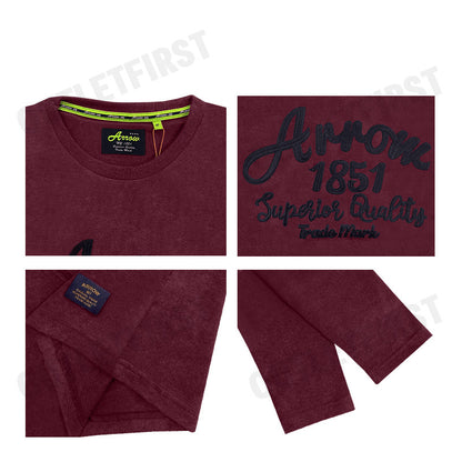 ARROW รุ่น MAN'S LONG SLEEVE COTTON T-SHIRT CODE: MTCM909W2CSMR เสื้อยืด เสื้อคอกลม แขนยาว