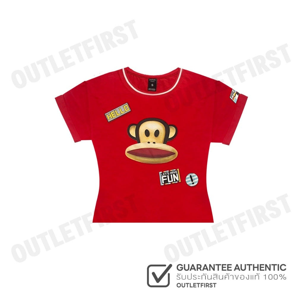 PAUL FRANK รุ่น WOMEN'S FASHION TEE CODE: PFGLFTSP7032 เสื้อยืดคอกลม เสื้อแขนสั้น เสื้อยืดผู้หญิง