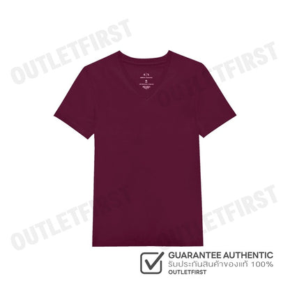 ARMANI EXCHANGE รุ่น SLIM FIT T-SHIRT IN PIMA COTTON JERSEY CODE: 8NZT75 ZJA5Z 14BC เสื้อยืดคอวี เสื้อยืดผู้ชาย เสื้อยืด