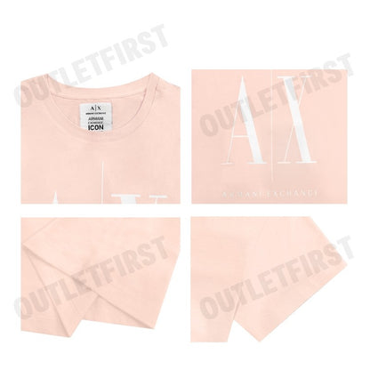 ARMANI EXCHANGE รุ่น RELAXED FIT ICON PROJECT T-SHIRT CODE: 8NYTCX YJG3Z 7415 เสื้อยืดคอกลม เสื้อยืดผู้หญิง เสื้อยืด