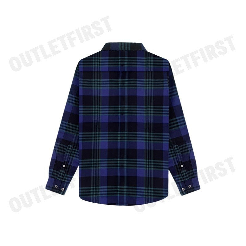 ARROW รุ่น LONG SLEEVE SLIM FIT SHIRT CODE: MACS107W2BSNV เสื้อเชิ้ตแขนยาว เสื้อเชิ้ตผู้ชาย เสื้อเชิ้ตลายตาราง