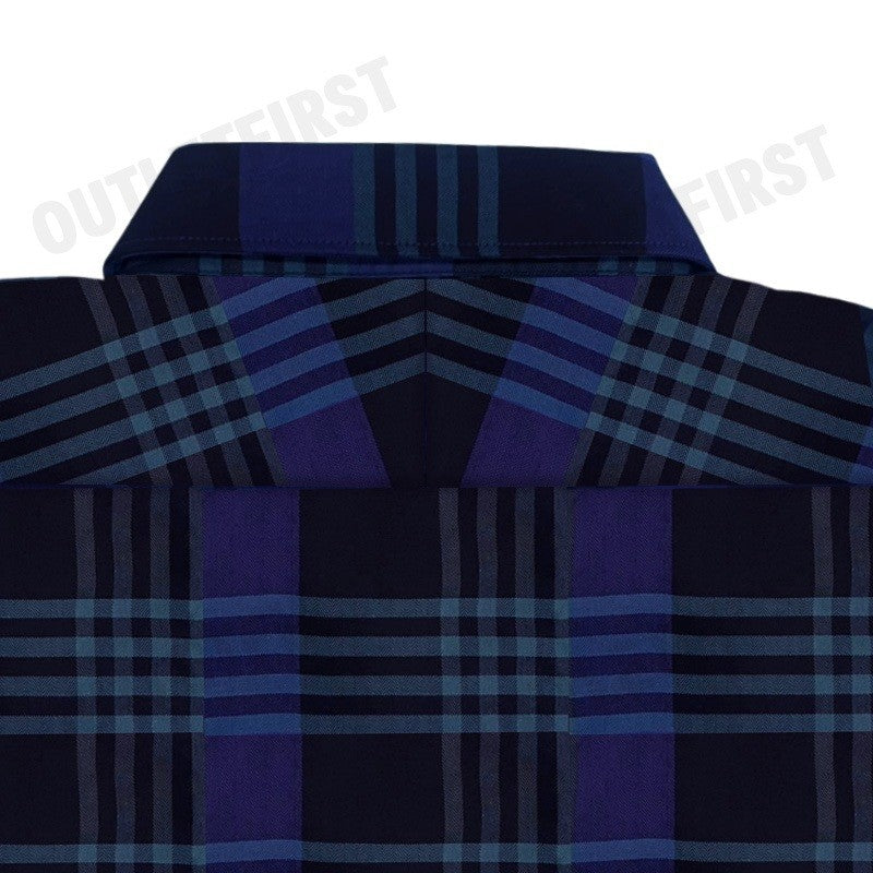 ARROW รุ่น LONG SLEEVE SLIM FIT SHIRT CODE: MACS107W2BSNV เสื้อเชิ้ตแขนยาว เสื้อเชิ้ตผู้ชาย เสื้อเชิ้ตลายตาราง