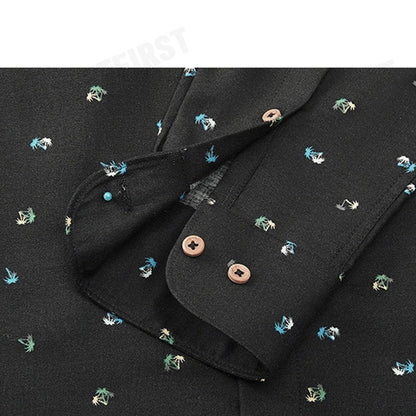 G2000 รุ่น MEN CLOTHING COTTON OXFORD PALM TREE PRINTED SHIRT SMART FIT CODE: 41120432 96 เสื้อเชิ้ตแขนยาว เสื้อเชิ้ต