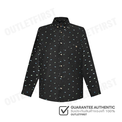 G2000 รุ่น MEN CLOTHING COTTON OXFORD PALM TREE PRINTED SHIRT SMART FIT CODE: 41120432 96 เสื้อเชิ้ตแขนยาว เสื้อเชิ้ต