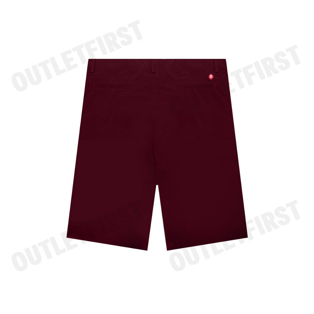 JOHN HENRY รุ่น MEN'S SLIM FIT SHORTS PANT (BURGUNDY) CODE: JH S424MSHSM11 กางเกงขาสั้น กางเกงลำลอง กางเกงผู้ชาย