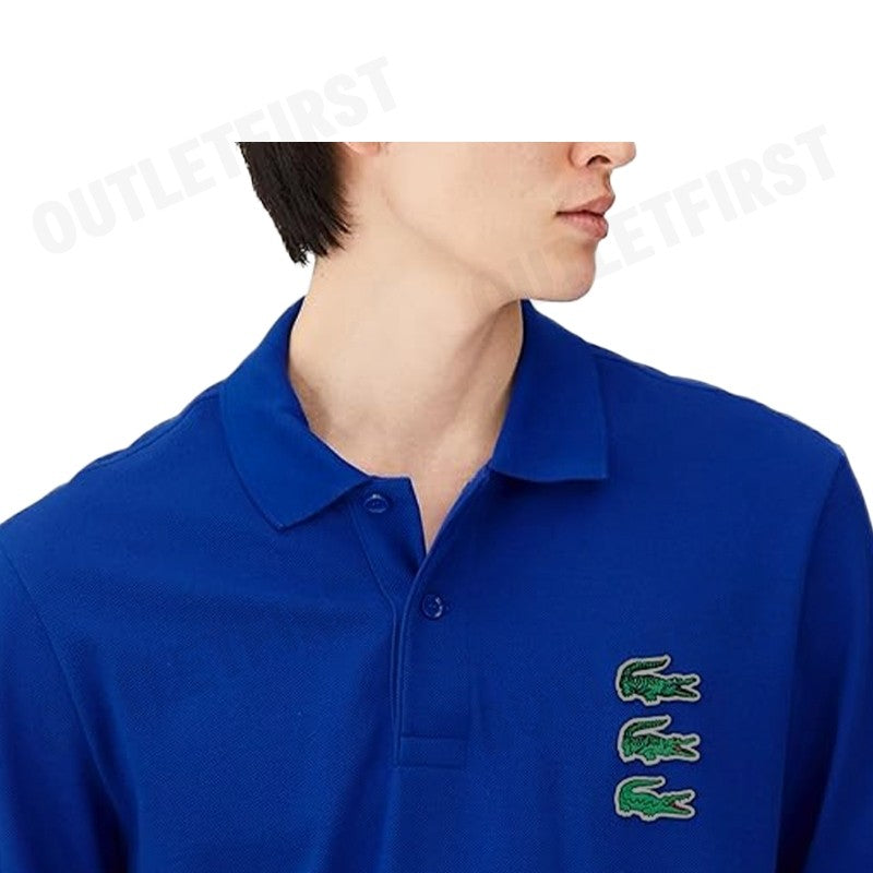 LACOSTE รุ่น MEN'S POLO SHIRT OFFICIAL CLOCK LONG SLEEVE POLO SHIRT CODE: PH5723 10 JQ0 เสื้อโปโลแขนยาว เสื้อโปโลผู้ชาย