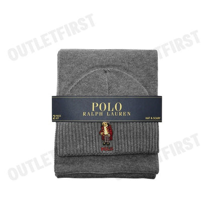 POLO RALPH LAUREN รุ่น HAT & SCARF GIFT SET CODE: 449959535001 เซ็ทหมวกผ้าพันคอ หมวกไหมพรม ผ้าพันคอ
