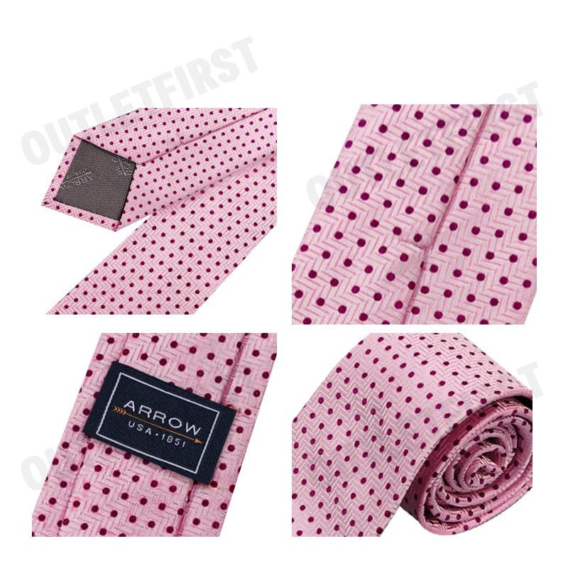 ARROW รุ่น NECKTIE 7.5 CM PINK CODE: MCCT137W3BSPI เนคไทผู้ชาย เนคไทสีชมพู เนคไทแบบผูก