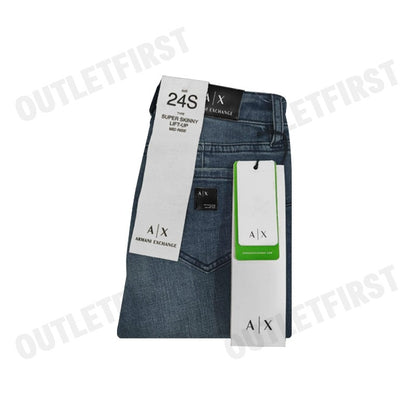 ARMANI EXCHANGE รุ่น SUPER SKINNY LIFT-UP MID RISE CODE: 6HYJ69 Y3RDZ 1500 กางเกงยีนส์ กางเกงยืนส์ผู้หญิง กางเกงขายาว