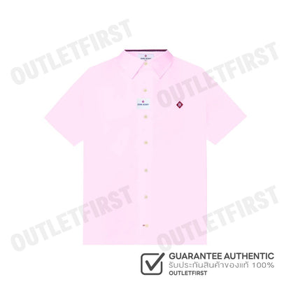 JOHN HENRY รุ่น MEN'S SHORT SLEEVES SLIM FIT SHIRT (PINK) CODE: JH F224MSSSM52 เสื้อเชิ้ตแขนสั้น เสื้อเชิ้ตผู้ชาย