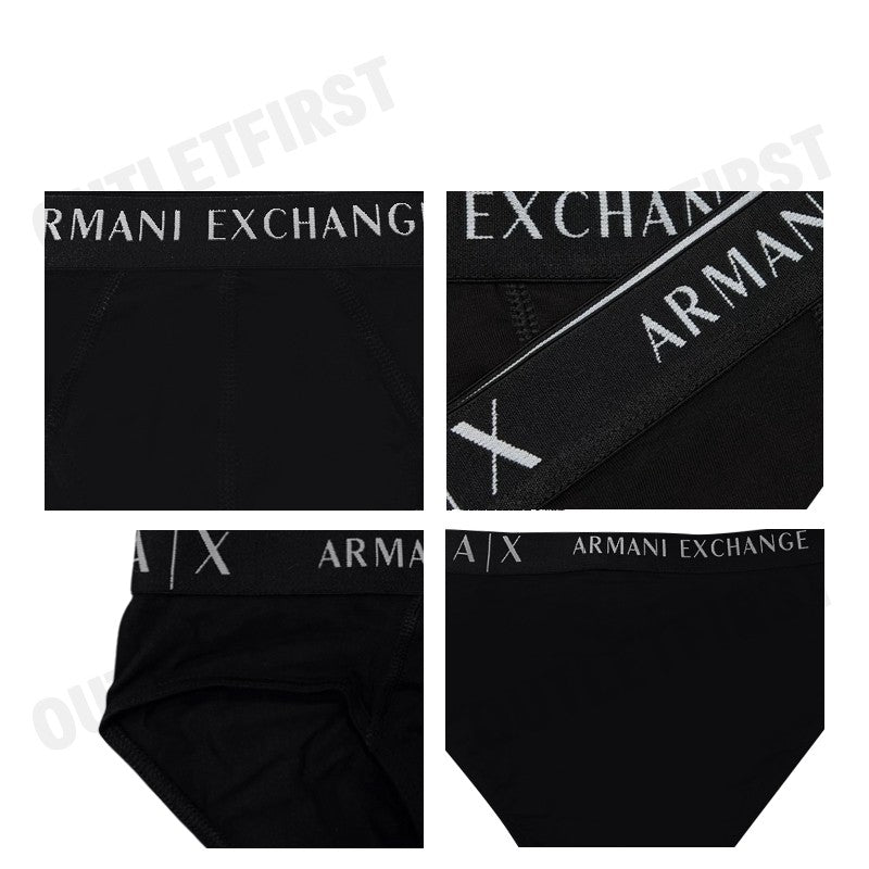 ARMANI EXCHANGE รุ่น MEN'S STRETCH COTTON BRIEF CODE: 957023 CC282 07320 กางเกงชั้นใน กางเกงผู้ชาย กางเกงในสีดำ