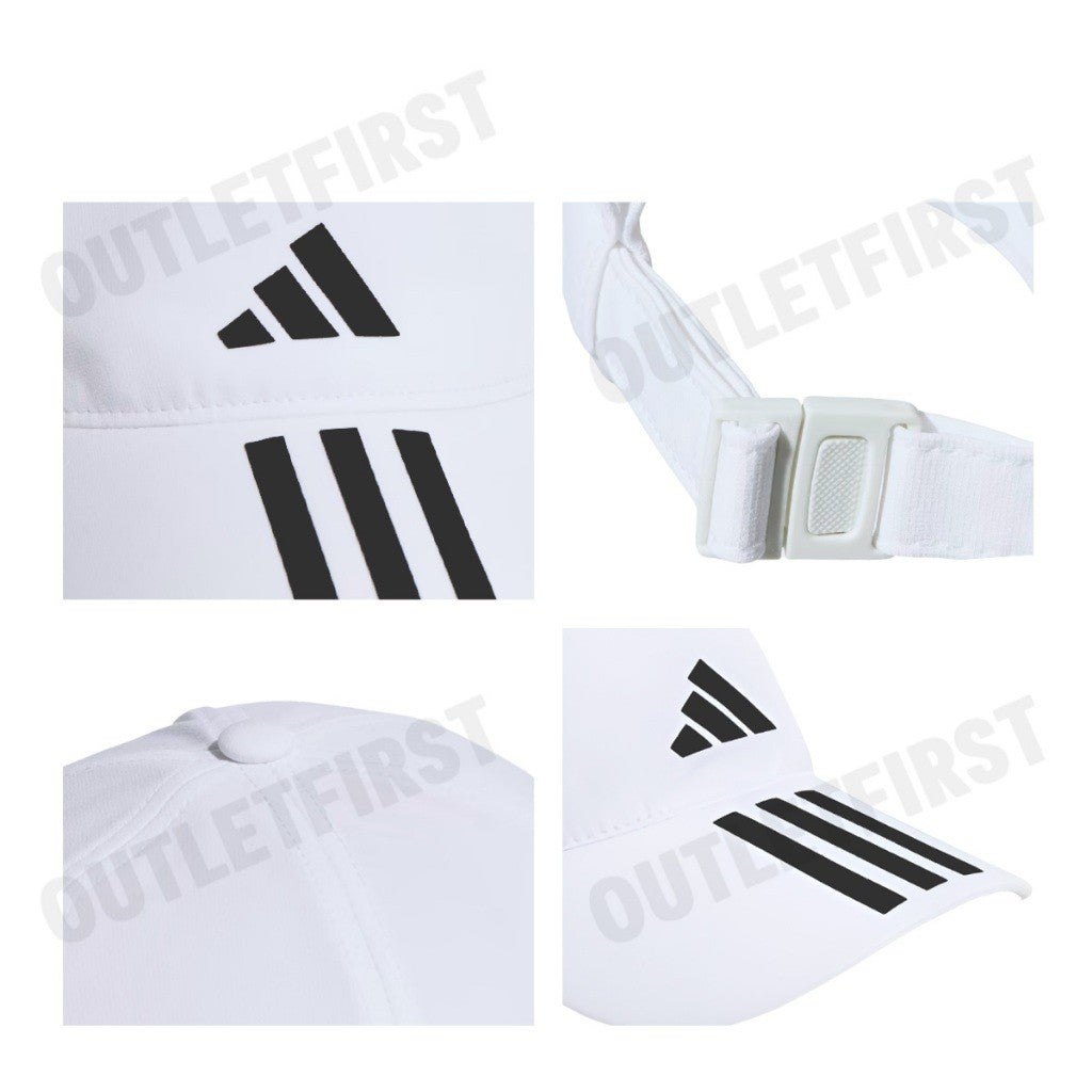 ADIDAS รุ่น 3-STRIPES AEROREADY RUNNING TRAINING BASEBALL CAP CODE: HT2043 หมวกแก็ป หมวกเบสบอล หมวกสีขาว