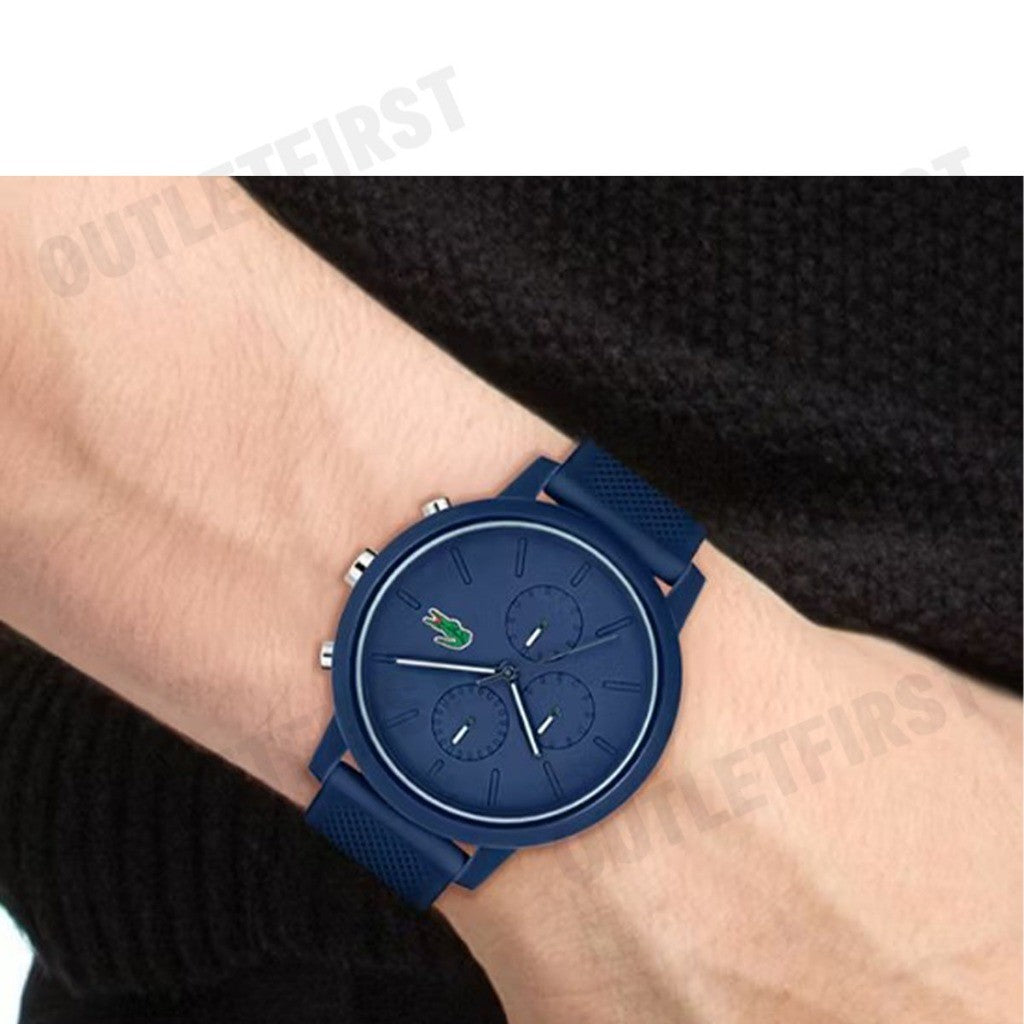 LACOSTE รุ่น MEN'S LACOSTE 12.12 CHRONO SILICONE WATCH CODE: LC2011244 นาฬิกาข้อมือ นาฬิกาผู้ชาย นาฬิกาลาคอส
