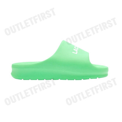 LACOSTE รุ่น MEN'S SERVE SLIDE 2.0 SLIDES CODE: 7-47CMA00151R7 รองเท้าแตะ รองเท้าผู้ชาย รองเท้าสลิปออน