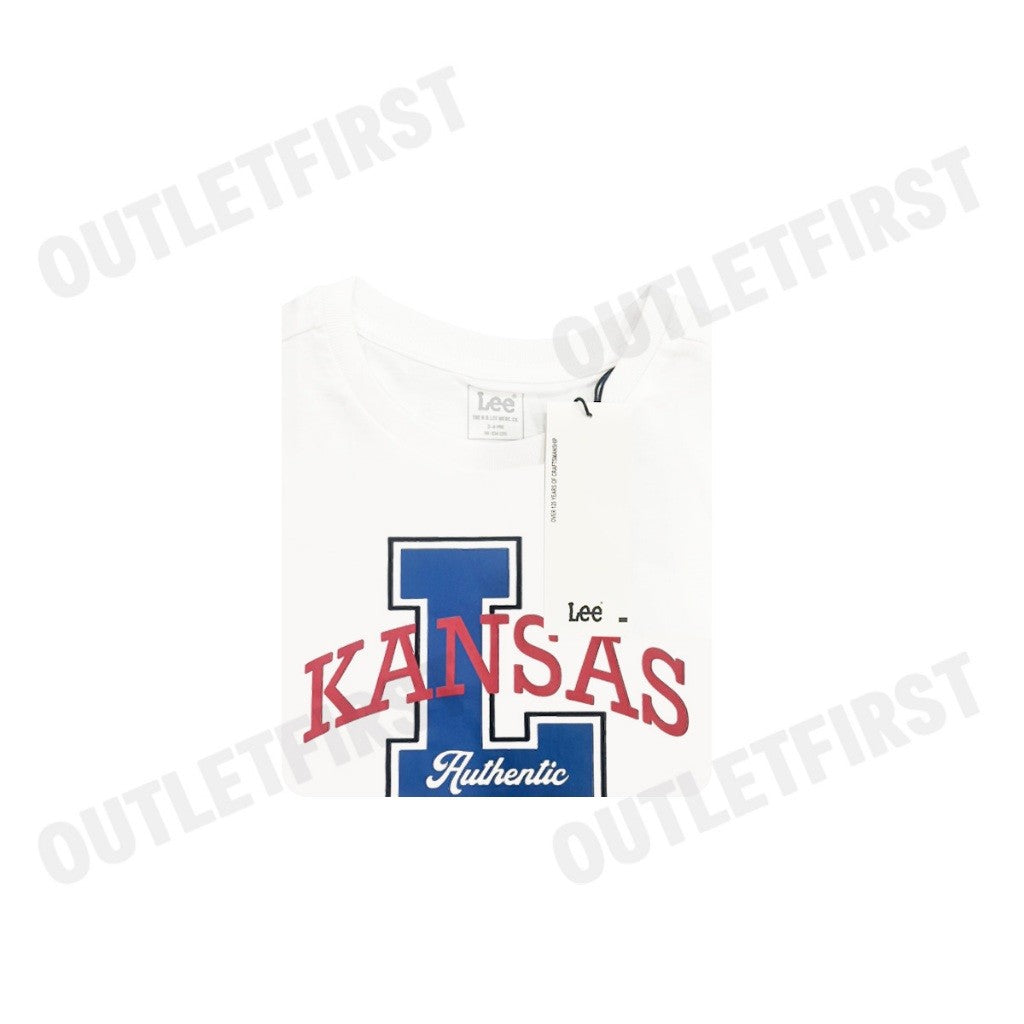 LEE รุ่น CROPPED FIT NEW PREPS COLLECTION GIRL TEE SHORT SLEEVE [KIDS] CODE: LK F124BTSSN07 เสื้อครอป เสื้อยืด แขนสั้น