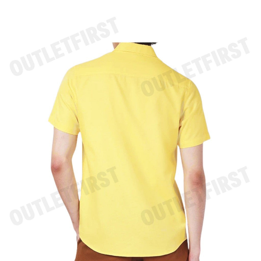 JOHN HENRY รุ่น MEN'S SHORT SLEEVES SLIM FIT SHIRT (YELLOW) CODE: JH F224MSSSM52 เสื้อเชิ้ตแขนสั้น เสื้อเชิ้ตผู้ชาย