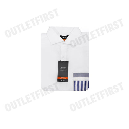 G2000 รุ่น EASY CARE COTTON OXFORD BLOCKING CASUAL SHIRT IN SMART FIT CODE: 41130112 00 เสื้อเชิ้ตแขนสั้นผู้ชาย