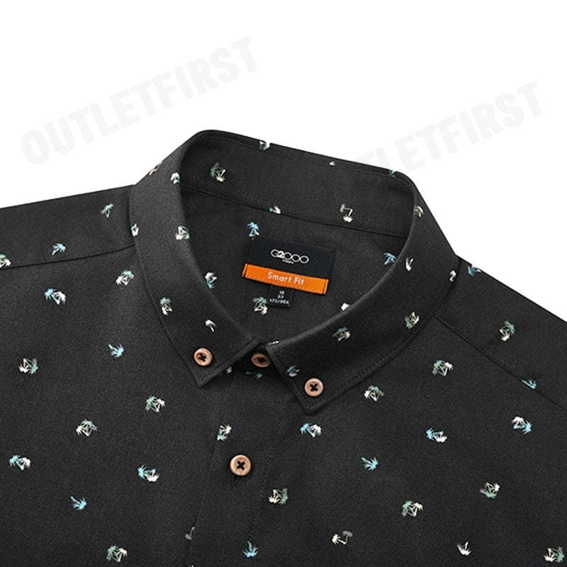 G2000 รุ่น MEN CLOTHING COTTON OXFORD PALM TREE PRINTED SHIRT SMART FIT CODE: 41120432 96 เสื้อเชิ้ตแขนยาว เสื้อเชิ้ต