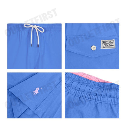 POLO RALPH LAUREN รุ่น PONY-EMBROIDERED SWIM SHORTS CODE: 710829851051 กางเกงขาสั้น กางเกงผู้ชาย กางเกงว่ายน้ำ