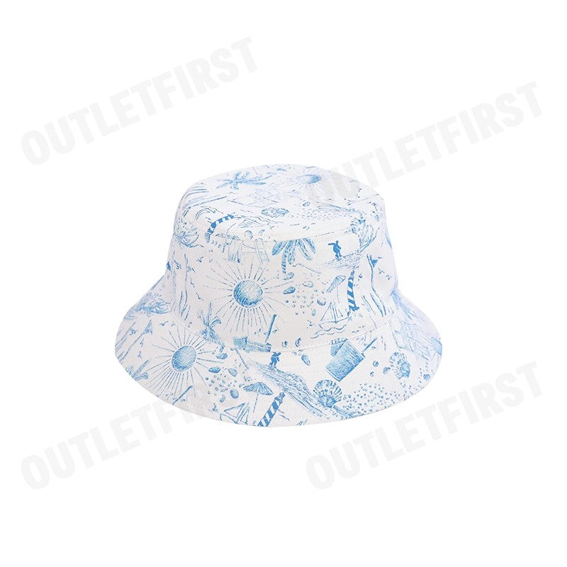 JOHN HENRY รุ่น SEA PRINT BUCKET HAT (WHITE) CODE: JH S424MHAAC13 หมวกบักเก็ต หมวกจอร์นเฮนรี่ หมวกสำหรับผู้ชายผู้หญิง