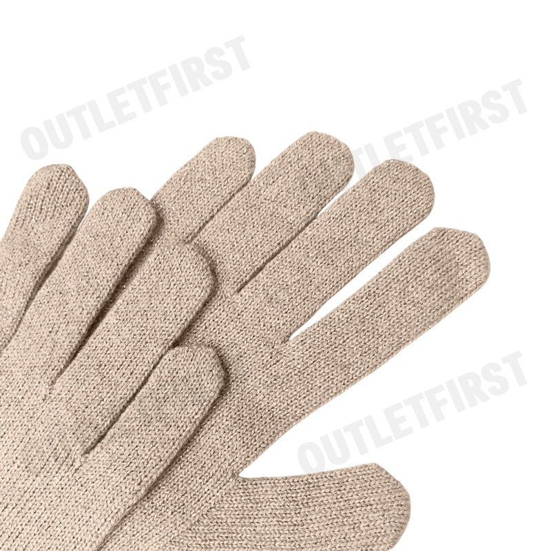 ARMANI EXCHANGE รุ่น LUREX YARN GLOVES CODE: 944617 4F305 02563  ถุงมือ ถุงมือสีทอง สำหรับผู้หญิงผู้ชาย