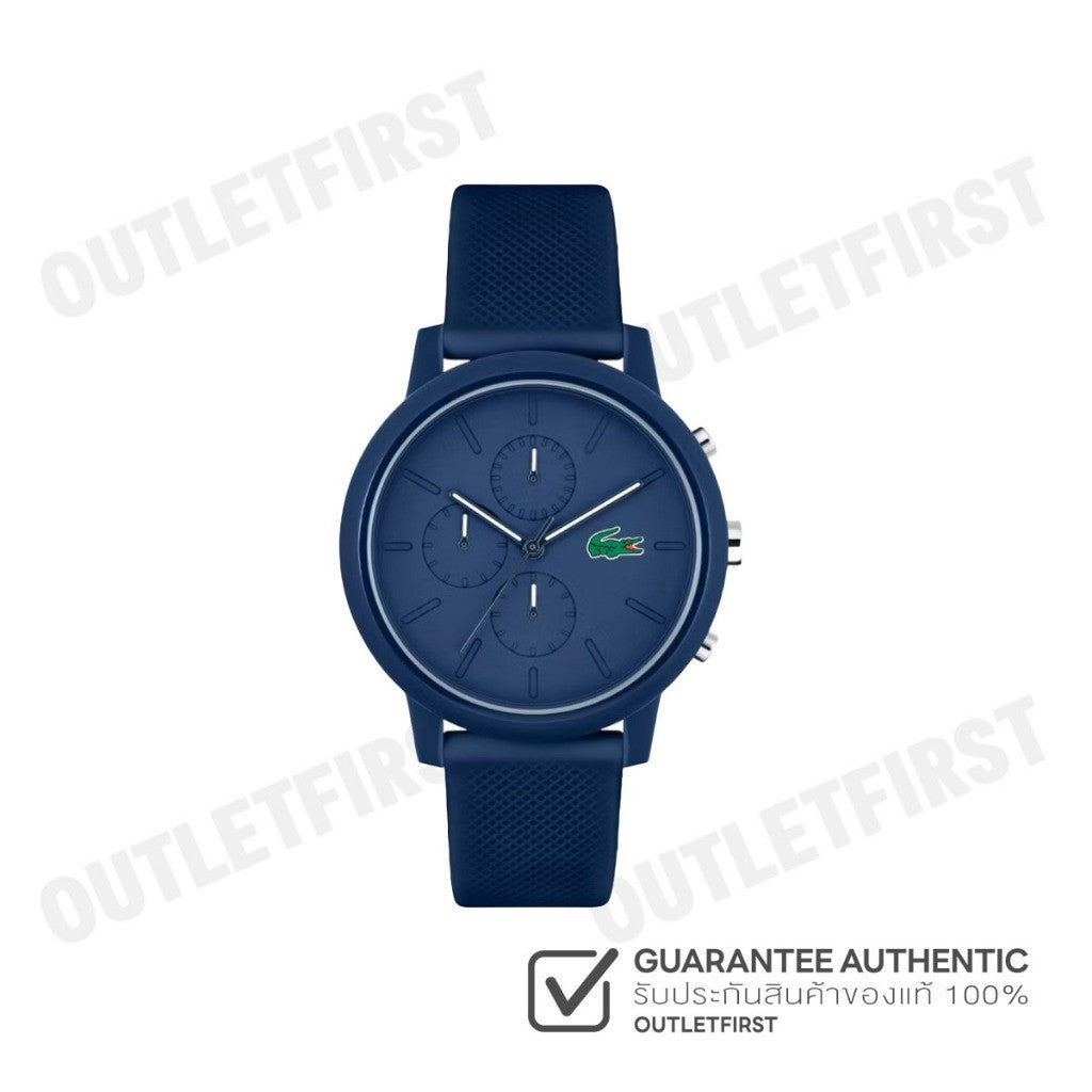 LACOSTE รุ่น MEN'S LACOSTE 12.12 CHRONO SILICONE WATCH CODE: LC2011244 นาฬิกาข้อมือ นาฬิกาผู้ชาย นาฬิกาลาคอส