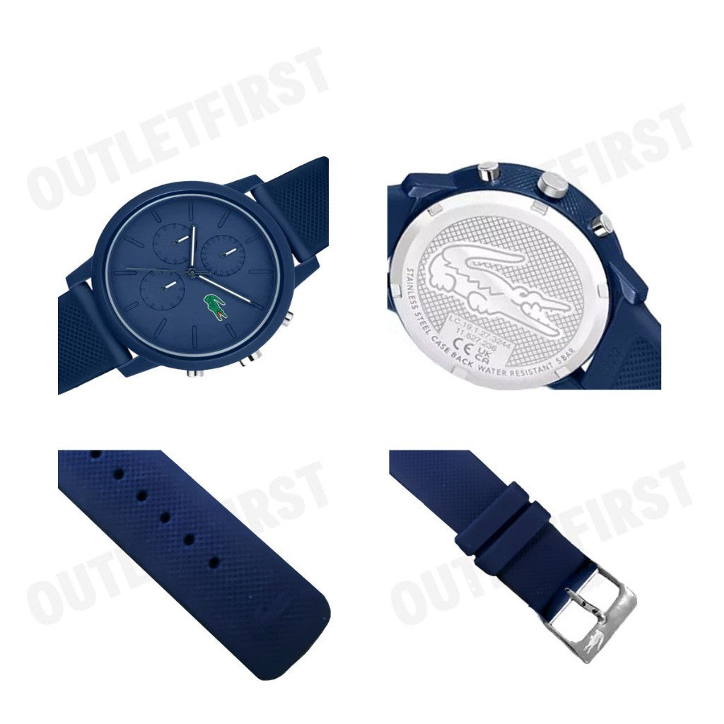 LACOSTE รุ่น MEN'S LACOSTE 12.12 CHRONO SILICONE WATCH CODE: LC2011244 นาฬิกาข้อมือ นาฬิกาผู้ชาย นาฬิกาลาคอส