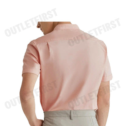 G2000 รุ่น OXFORD STAND COLLAR LOGO CASUAL SHIRT IN SMART FIT SHORT SLEEVE CODE:41130032 33 เสื้อเชิ้ต เสื้อแขนสั้น