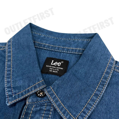 LEE รุ่น BOY'S SHORT SLEEVED SHIRT [KIDS] CODE: LK F124BSHSN05 เสื้อเชิ้ต เสื้อยีนส์ เสื้อเด็กผู้ชาย