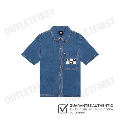 LEE รุ่น BOY'S SHORT SLEEVED SHIRT [KIDS] CODE: LK F124BSHSN05 เสื้อเชิ้ต เสื้อยีนส์ เสื้อเด็กผู้ชาย