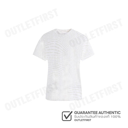 CALVIN KLEIN JEANS รุ่น WOMEN'S T-SHIRTS CODE: J223169 0K9 เสื้อยืดคอกลม เสื้อผู้หญิง แขนสั้น
