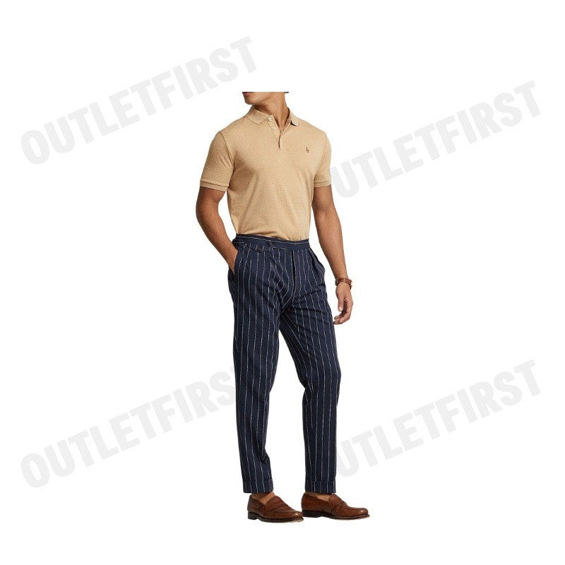POLO RALPH LAUREN รุ่น CUSTOM SLIM FIT SOFT COTTON POLO SHIRT CODE: 710704319086 เสื้อโปโล เสื้อผู้ชาย เสื้อแขนสั้น