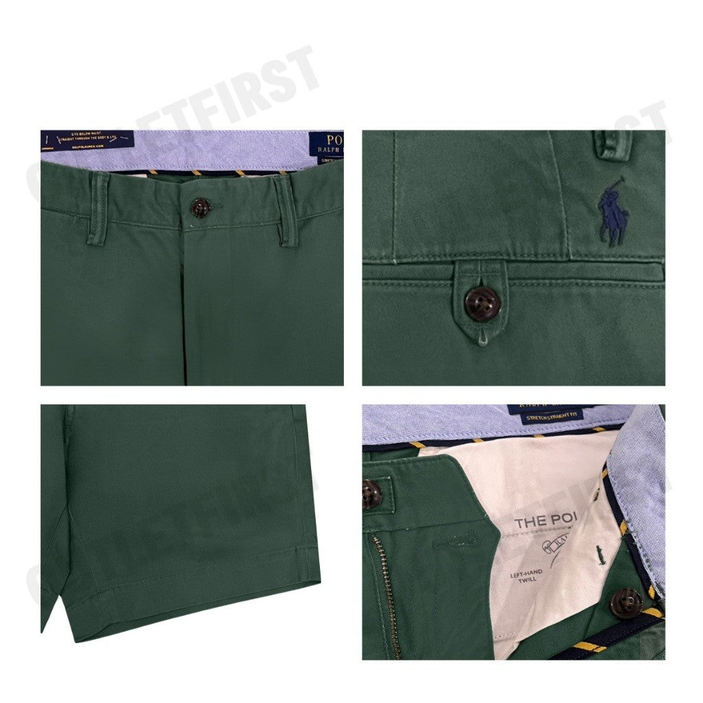 POLO RALPH LAUREN รุ่น 8-INCH SALINGER STRAIGHT FIT CHINO SHORT CODE: 710799213046 กางเกงขาสั้น กางเกงผู้ชาย กางเกงลำลอง